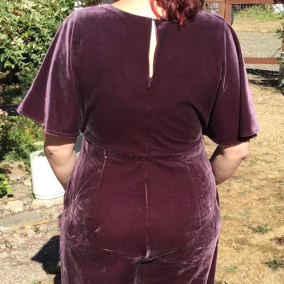 Anthropologie Greylin velvet jumpsuit NWT - Picture 3 of 4